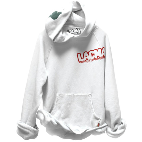 FREECITY × LACMA Artists Wanted Pullover Hoodie in White