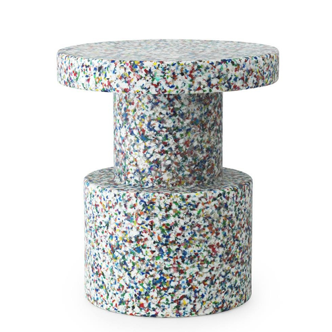 Bit Stool White Multi