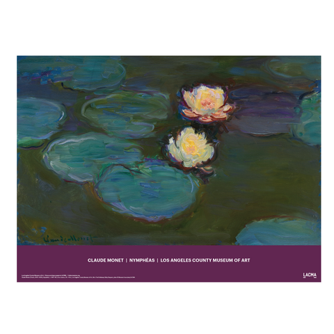 Claude Monet: Nympheas LACMA Poster