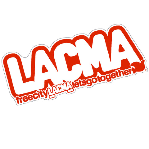 FREECITY × LACMA Sticker in Red