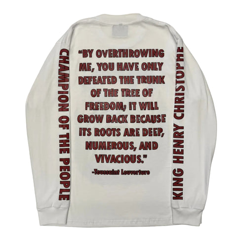 Tavares Strachan Henry Christophe Long Sleeved T-shirt in White