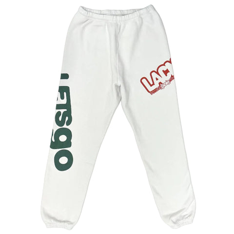 FREECITY × LACMA Lets Go Together Sweatpants in White