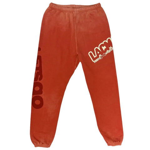 FREECITY × LACMA Lets Go Together Sweatpants in Orange