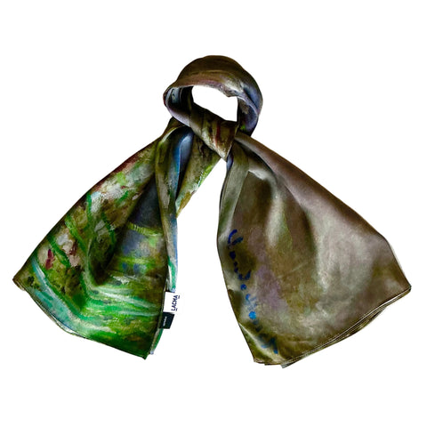 Claude Monet Water Lilies Silk Scarf