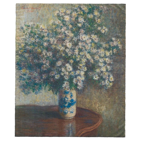 Claude Monet Asters Silk Scarf
