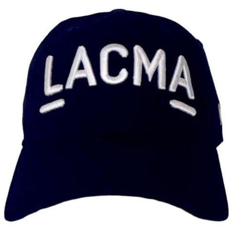 LACMA Logo Hat Dark Royal with White
