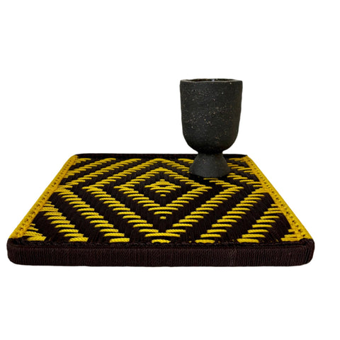 ALÁRA LACMA For You Tray YELLOW Diamond Pattern