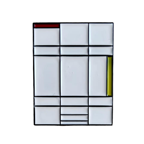 Mondrian Enamel Pin