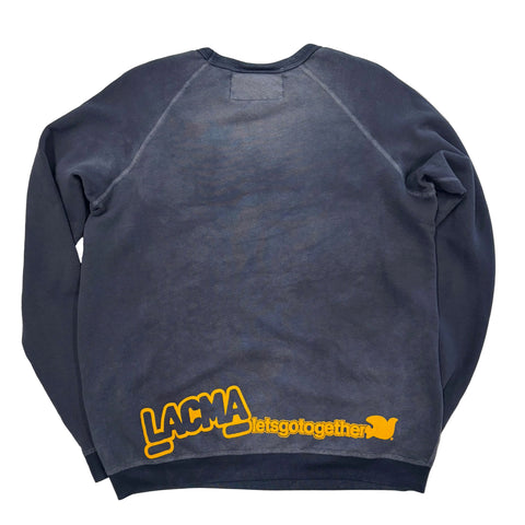 FREECITY × LACMA Lets Go Together Raglan Sweater in Blue