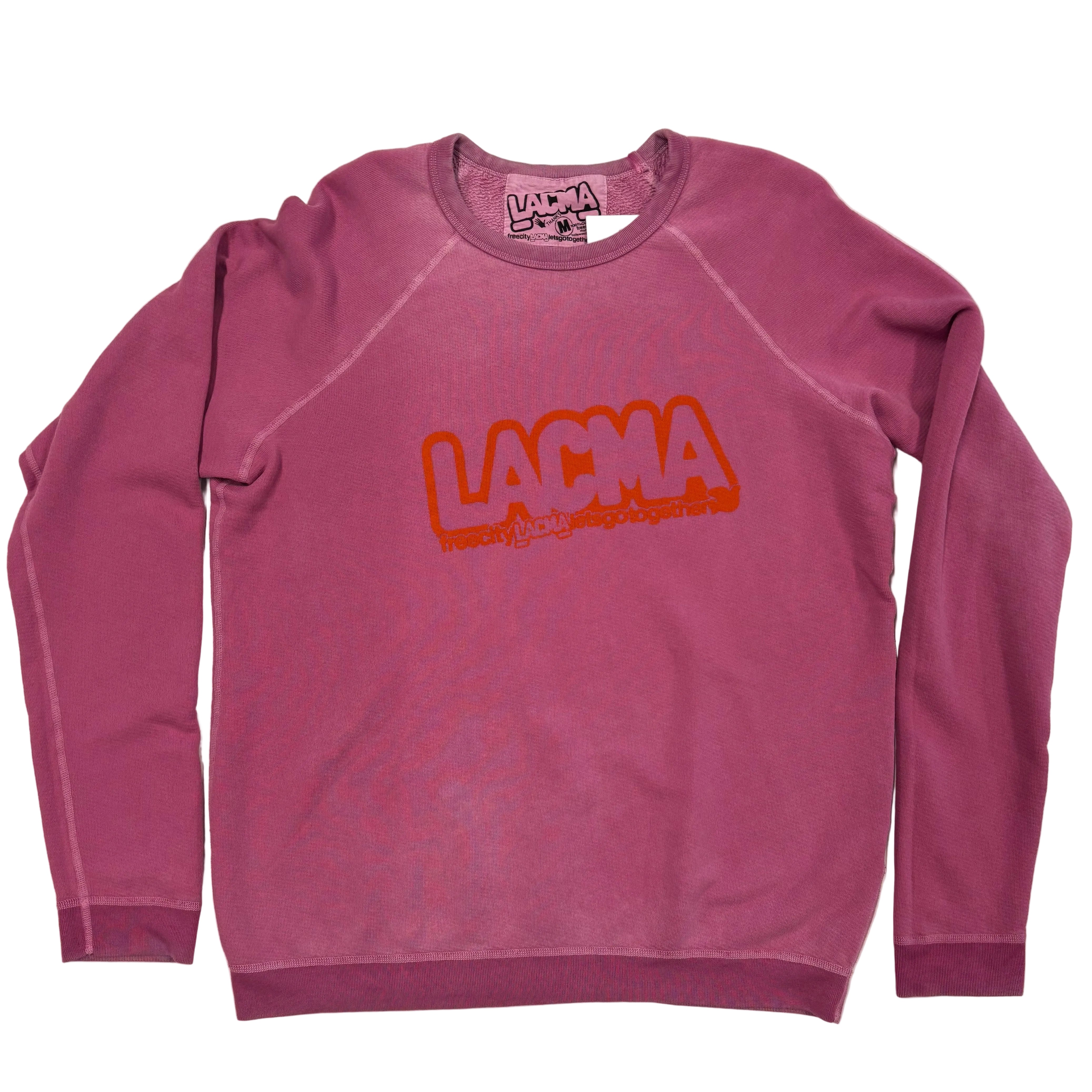 FREECITY × LACMA Lets Go Together Raglan Sweater in Pink – LACMA Store