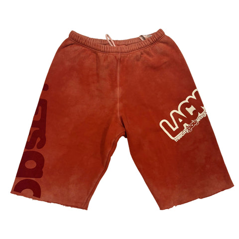 FREECITY × LACMA Lets Go Together Shorts in Red