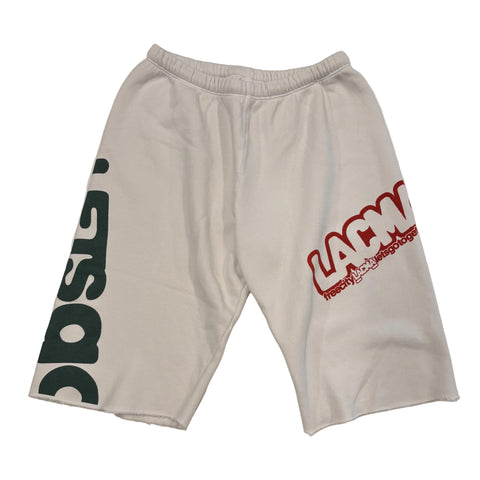 FREECITY × LACMA Lets Go Together Shorts in White