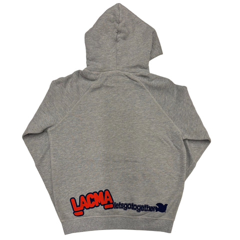 FREECITY × LACMA Artists Wanted Pullover Hoodie in Gray