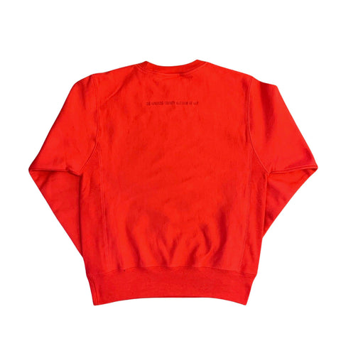 LACMA Red Embroidered Champion Sweatshirt