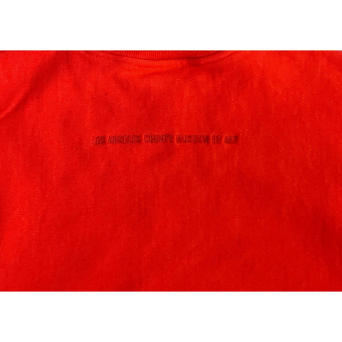LACMA Red Embroidered Champion Sweatshirt