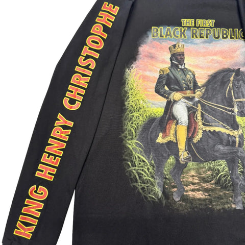 Tavares Strachan Henry Christophe Long Sleeved T-shirt in Black