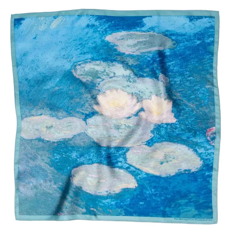 Monet Water Lilies Silk Neckerchief