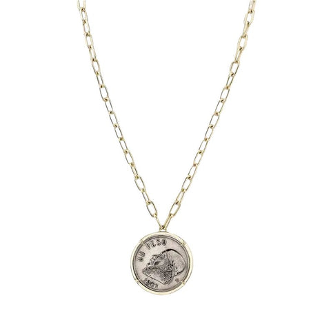 Vintage Mexican Peso Necklace