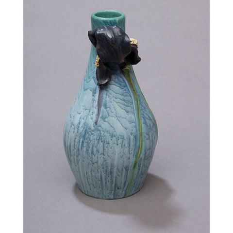 Enchanted Iris Vase in Shibori