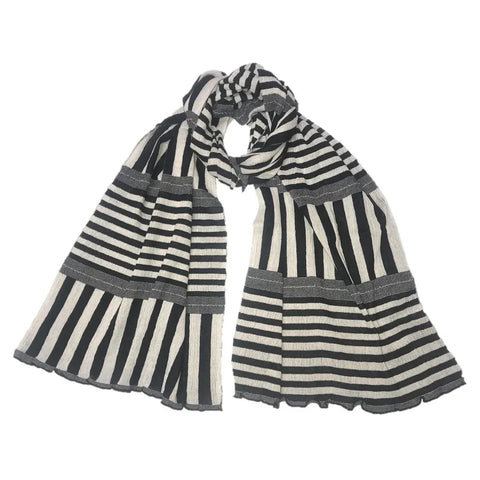 NUNO Scarf: "Stripy Stripe" in Black