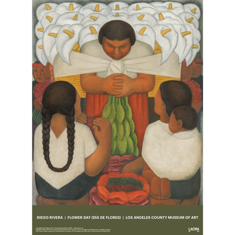 Diego Rivera: Flower Day (Día de Flores) LACMA Poster