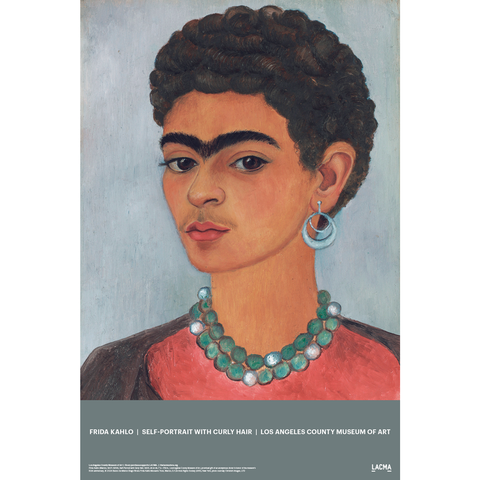 Frida Kahlo: Self-Portrait with Curly Hair LACMA Poster