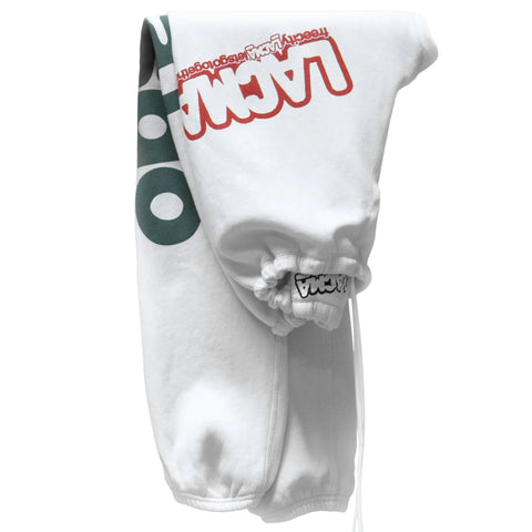 FREECITY × LACMA Lets Go Together Sweatpants in White