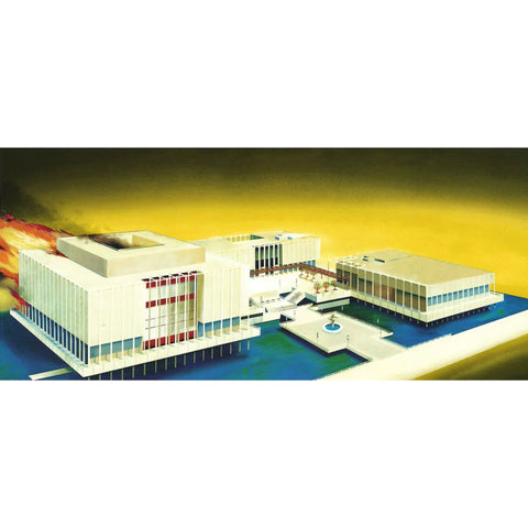 Ed Ruscha Los Angeles County Museum of Art on Fire Postcard (large-format)