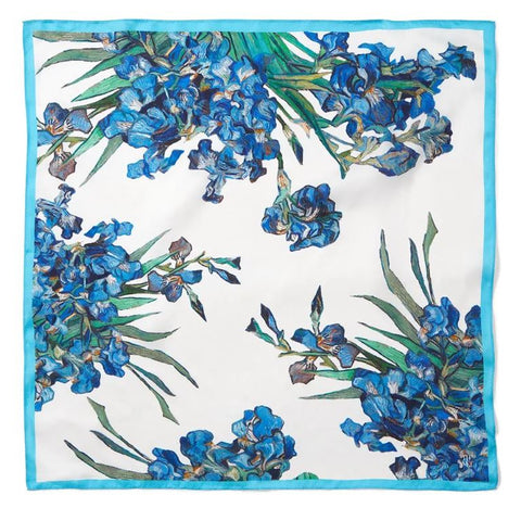 Van Gogh Iris Motif Silk Neckerchief