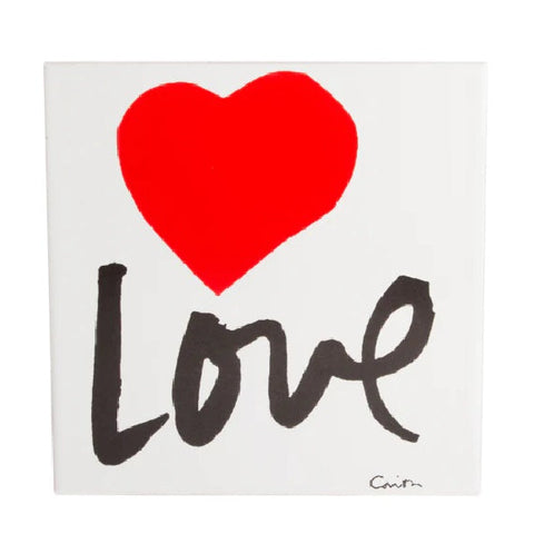 Corita Kent "Love Heart" Tile