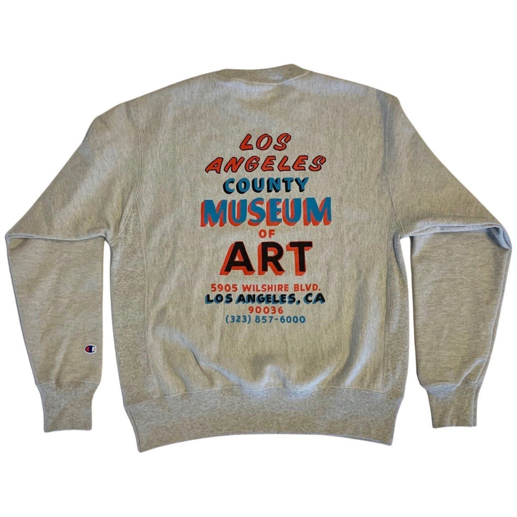 Hand-painted Sign Champion Sweatshirt – LACMA Store 