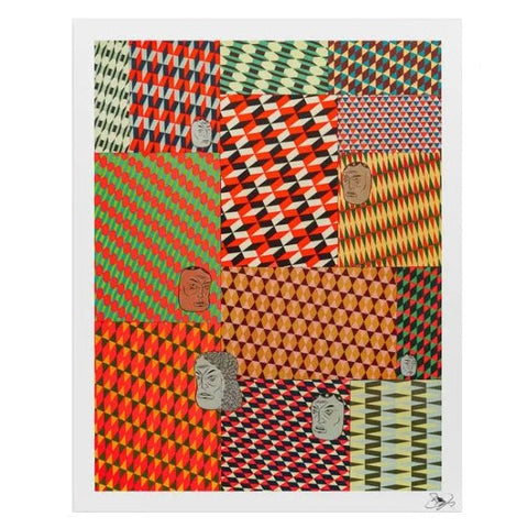 Barry McGee: Fuzz Gathering Unframed Print