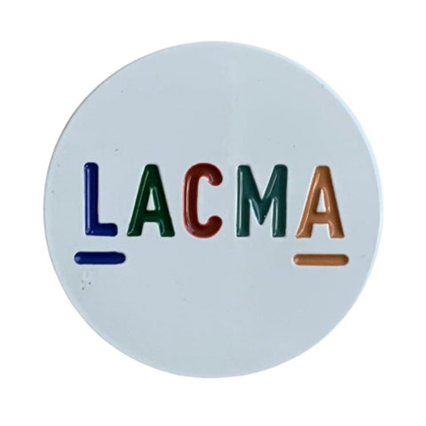 LACMA Round Multicolored Enamel Pin