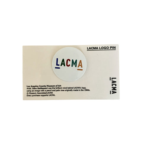 LACMA Round Multicolored Enamel Pin