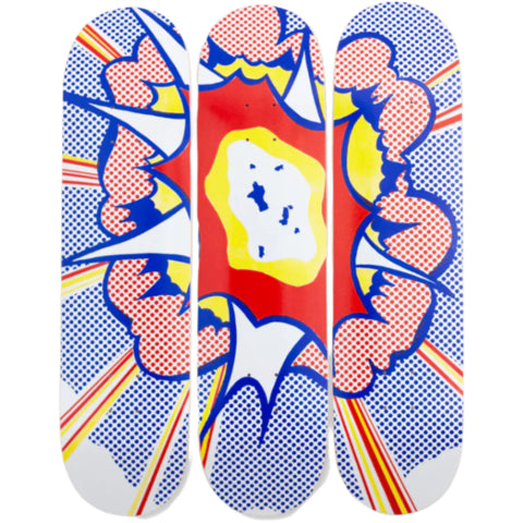 Roy Lichtenstein: Explosion, 1967 Skateboard Deck Set