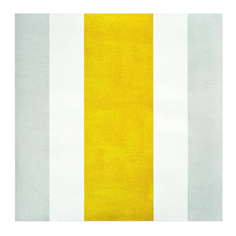 Mary Corse: Untitled (White, White, Yellow), 2025