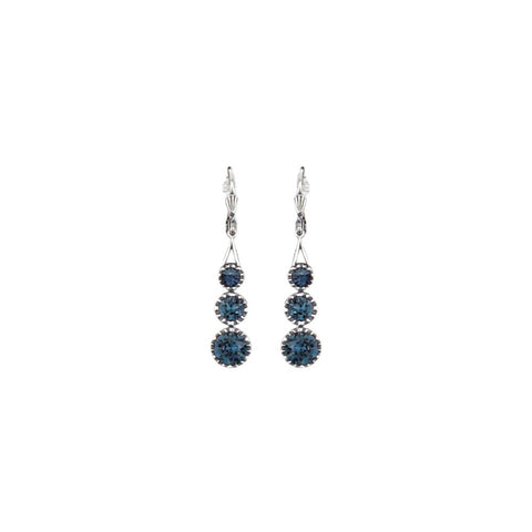 Renata Silver Blue Earrings