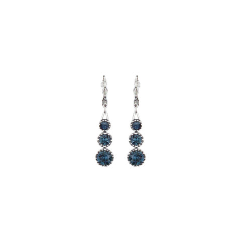 Renata Silver Blue Earrings