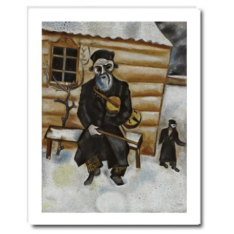 Marc Chagall Violinist on a Bench Print