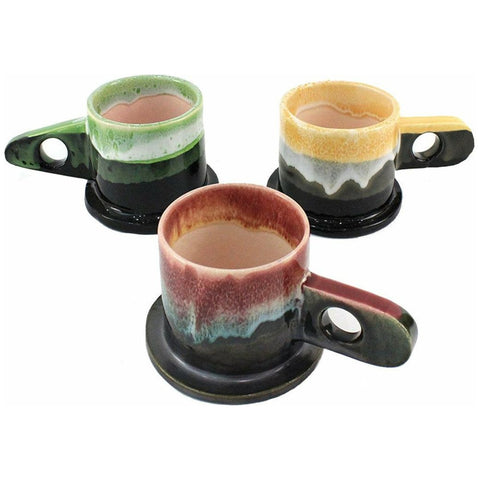 Echo Park Pottery "Hand Dipped" Short Espresso Mug