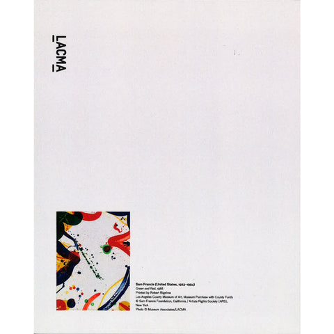 Sam Francis Green and Red Journal