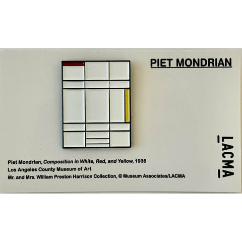 Mondrian Enamel Pin