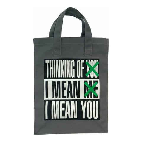 SALE: Barbara Kruger Untitled (Thinking of You. I Mean Me. I Mean You.) Tote