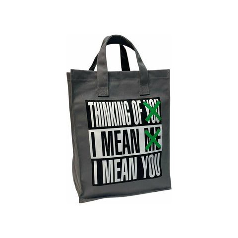 SALE: Barbara Kruger Untitled (Thinking of You. I Mean Me. I Mean You.) Tote