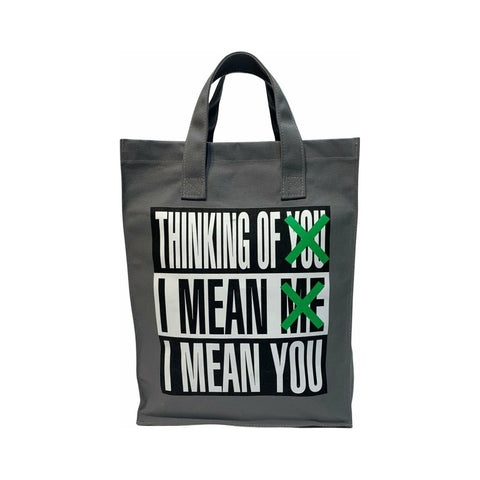 SALE: Barbara Kruger Untitled (Thinking of You. I Mean Me. I Mean You.) Tote
