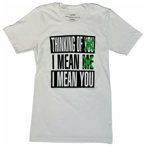 SALE: Barbara Kruger Untitled (Thinking of You. I Mean Me. I Mean You.) T-shirt