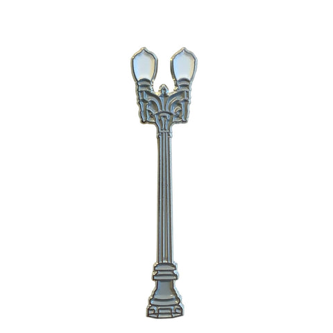 Magnolia Double Lamps from Chris Burden's Urban Light Enamel Pin