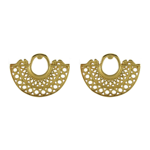 Pre-Columbian Crescent Earrings