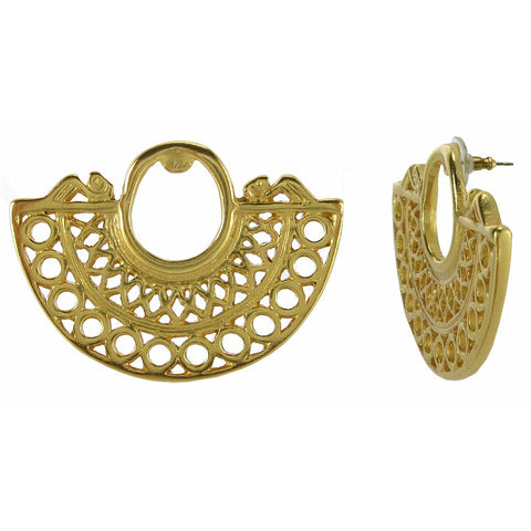 Pre-Columbian Crescent Earrings