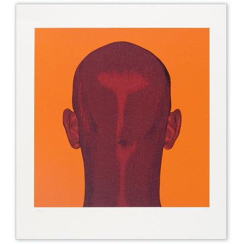 SPECIAL OFFER: Salomón Huerta: Untitled (Back of Head on Orange Field), 2002
